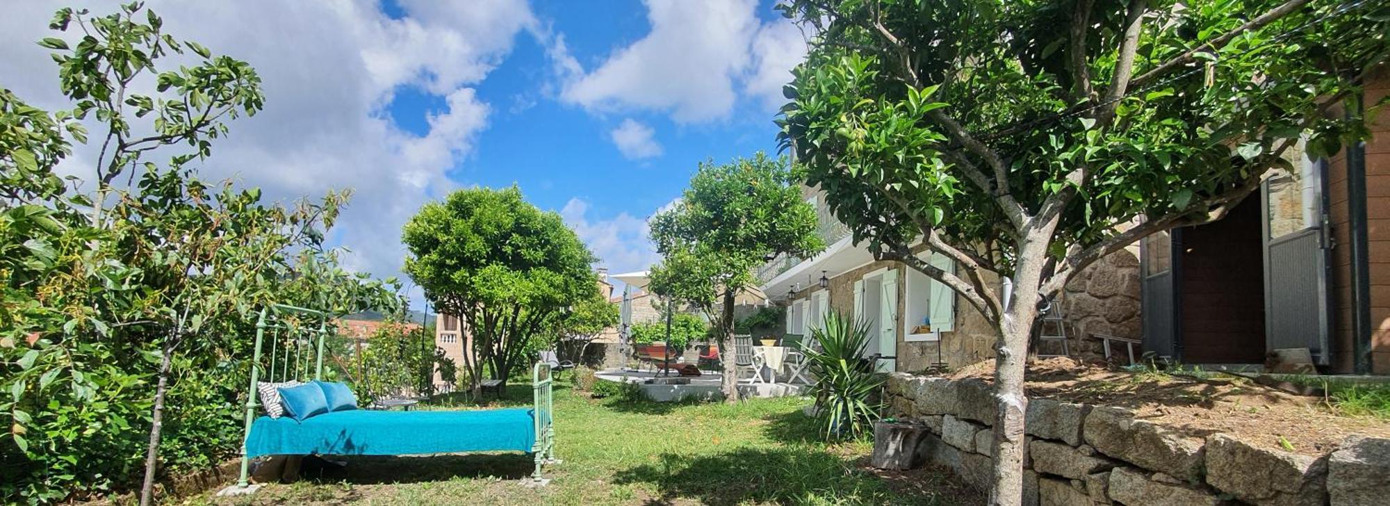 Charmant appartement en Rez de jardin Sartène Extérieur photo